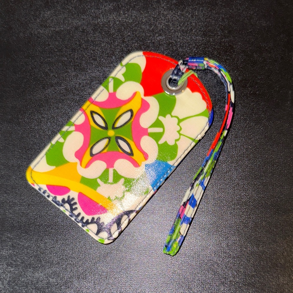 Vera Bradley Multicolor Floral Luggage Tag, NEW